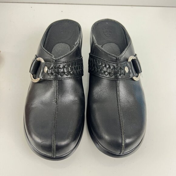 Ariat Shasta Mule Clog Women's Size 6 M Black Leather Harness Western Braided - Picture 2 of 10